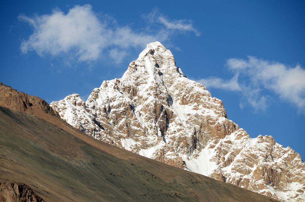 34 Mountain Close Up Looking East From Kerqin Camp Late Afternoon In The Shaksgam Valley On Trek To K2 North Face In China